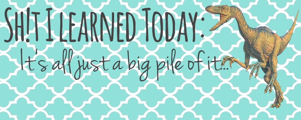 Sh!t I Learned Today – It's all just a big pile of it